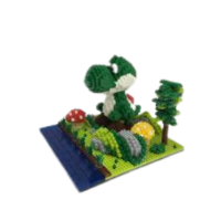 SUPER MARIO | סופר מאריו- דינוזאור סופר מריו ענק| הרכבה בלוקים תלת מימד 3D