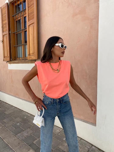 גופיית ווסט טיטי כתום