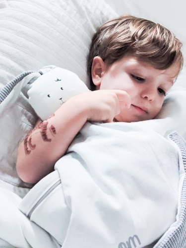 שמיכי ארנבוני- עם הדפס שם התינוק