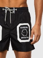 בגד ים DIESEL צבע שחור עם פאצ'ים