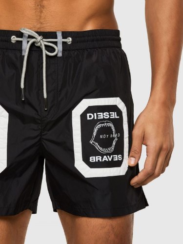 בגד ים DIESEL צבע שחור עם פאצ'ים