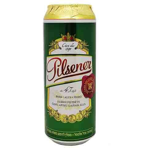 ארגז פילזנר פחית 500 מ"ל (24 יחידות)