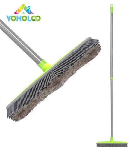 מטאטא ומגב מסיבי סיליקון 2ב1