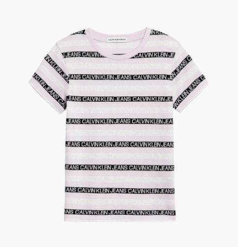 חולצת פסים ורודה CALVIN KLIEN - מידות 4-16