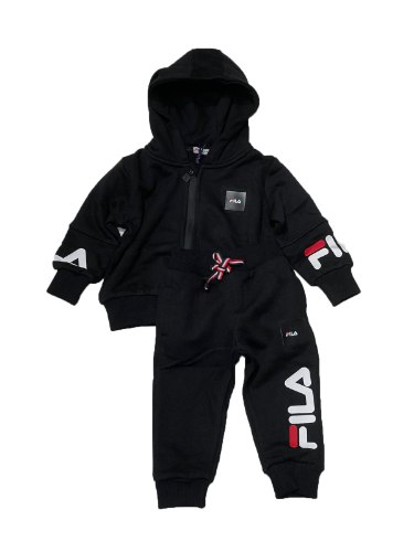 חליפת ג'קט FILA שחור תינוקות 6-24