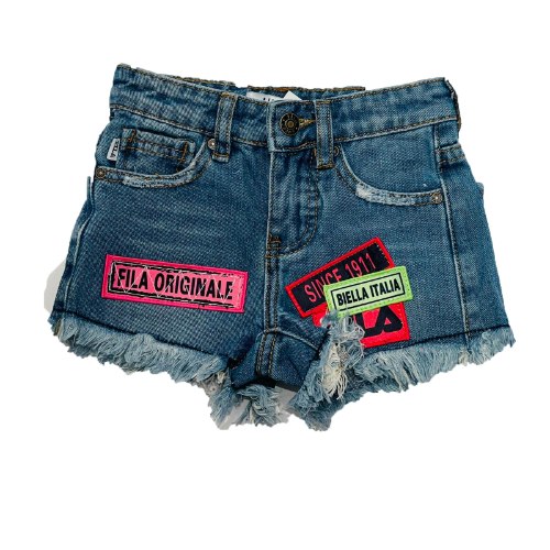 שורט ג'ינס FILA בנות פצ'ים 4-14