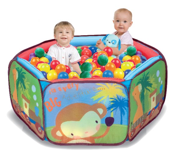 בריכת כדורים ראשונה שלי+100 כדורי משחק