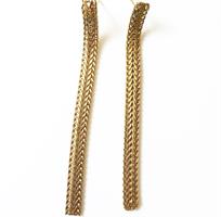 עגילי קלייר ארוכים זהב