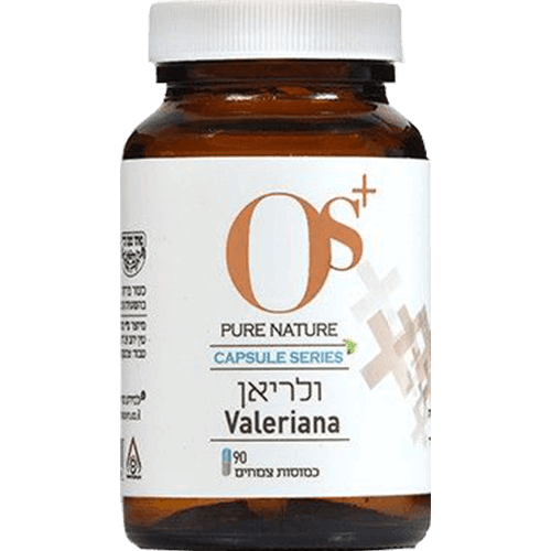 -- ולריאן-- מכיל 90 כמוסות ן 500 מג  ן  OS+