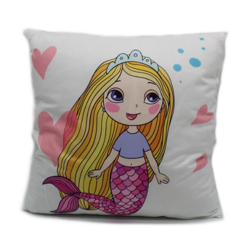 כרית נוי הדפס בת ים