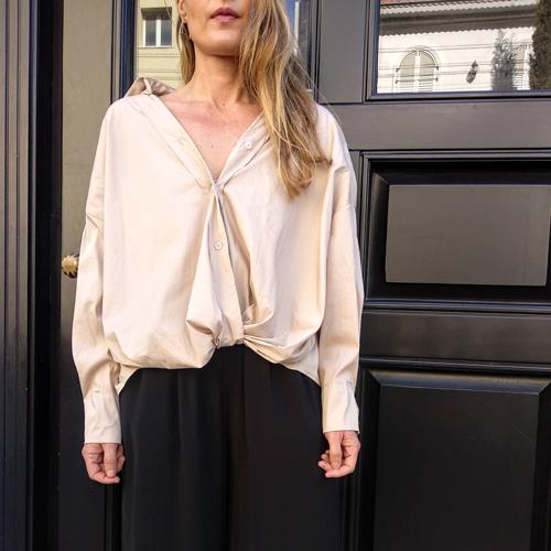 חולצת כיווץ - אבן