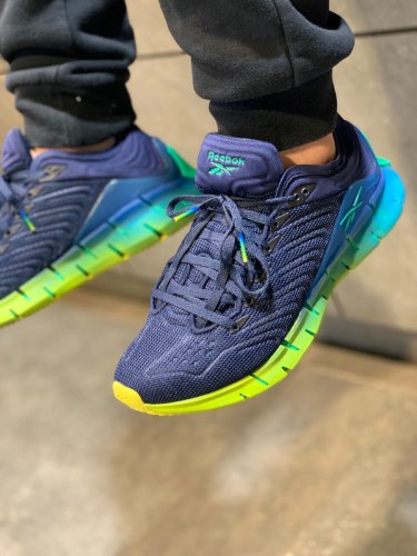 נעלי גברים REEBOK צבע כחול/ירוק זוהר