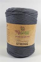 חוט מקרמה סינגל סטרינג 3 מ"מ 160 מ' - כחול מעושן