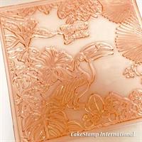 משטח טקסטורה גן טרופי תוכי