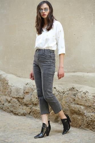 ג'ינס גבוה MOM גזור