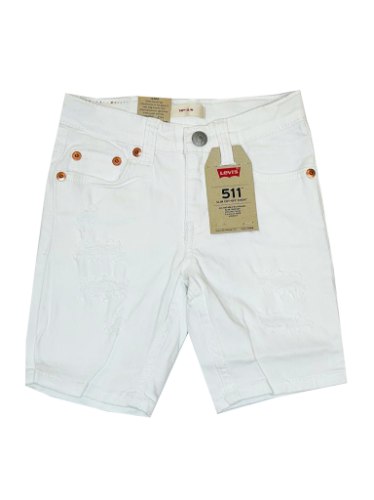 שורט ג'ינס LEVIS 511 לבן 2-16