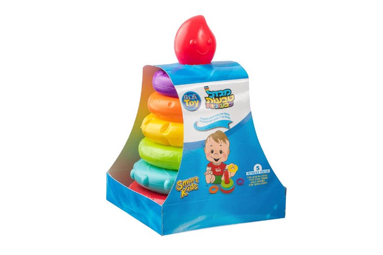 מגדל טבעות צבעוניות