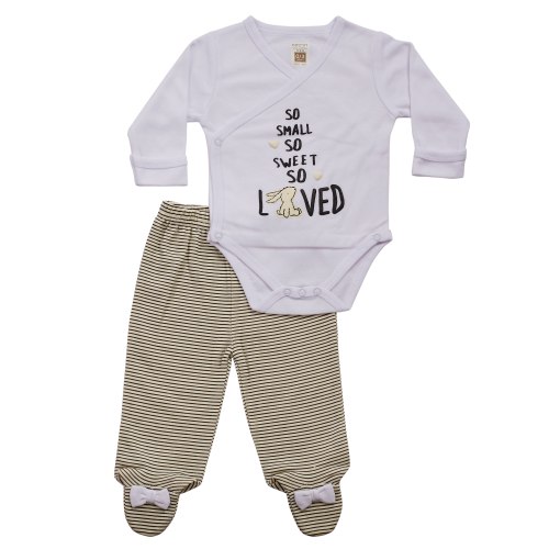 חליפת חזייה קטנה ומתוקה לבן