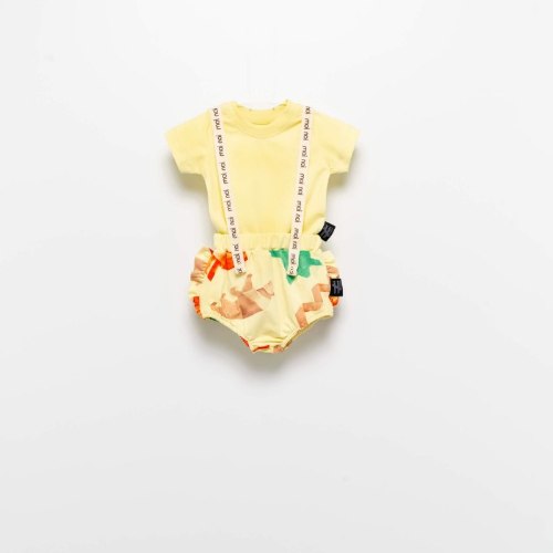 בגד גוף שלייקס MOINOI צהוב מודפס 3M-1Y