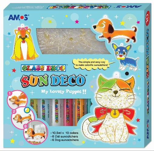 קיט צבעי חלון +צורות כלב וחתול ANUS