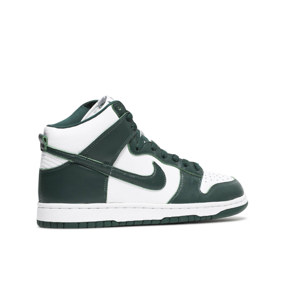 sb dunk high spartan green