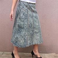 חצאית מידי ג'ינס Stone wash מידה L/XL