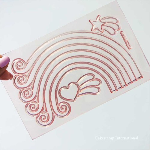 תבנית קשת תלתלים 16 ס"מ | קשת ליצירה בשוקולד | תבנית קשת בענן מקורית לעוגה מהאגדות חדש אתי דבש