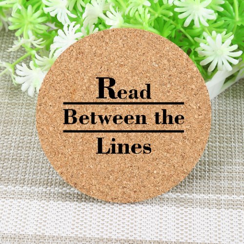 Read between the lines coaster