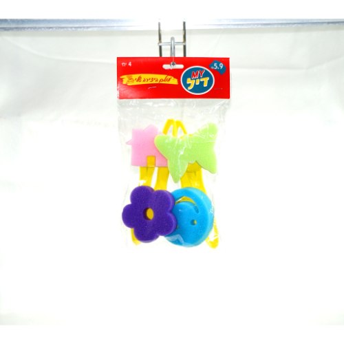 חותמת ספוג ידית פלסטי4(12