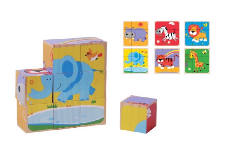 פאזל קובייה עץ