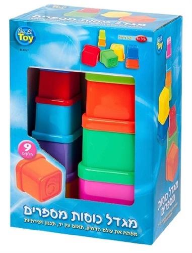 מגדל כוחות מספרים - 9 חלקים