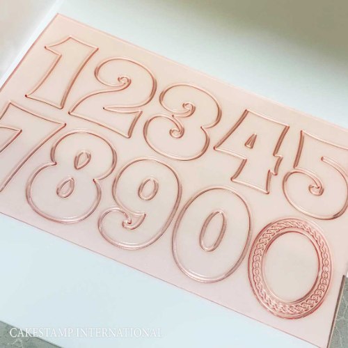 סט מספרים מונקו | תבנית מספרים גובה לבחירה 7 או 4 ס"מ לעוגת יום הולדת |מספרים מונקו | חדש מאתי דבש