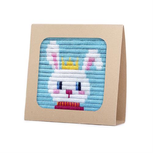 ערכת ריקמה עם מסגרת  - ארנב