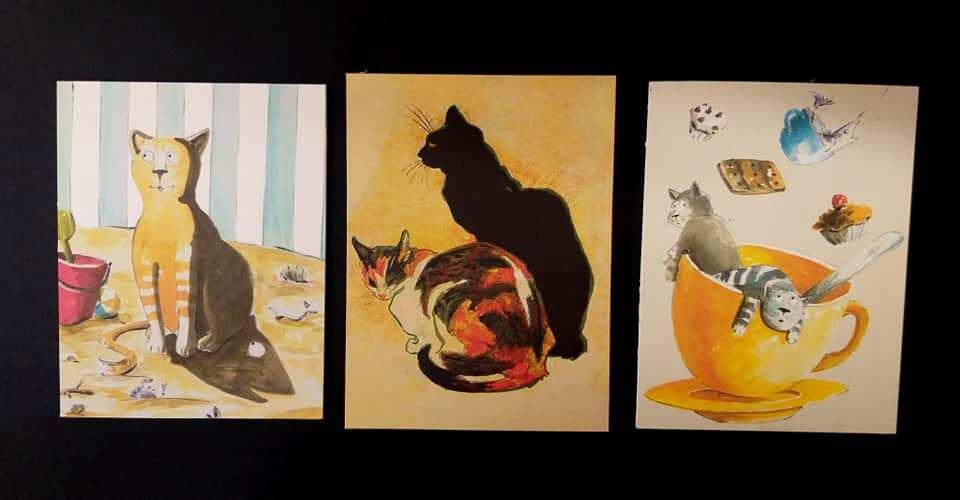 סט מגנטים חתולים 4