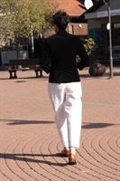 ג'קט וינטג' קטיפה שחורה ורקמה מידה S/M