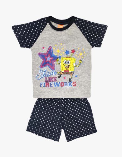 פיג'מה בוב ספוג BLACK