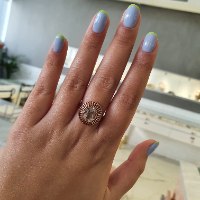 טבעת זהב דגם קליאופטרה|טבעת זהב מיוחדת עם אבן חן