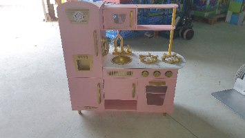 W10C571 - מטבח עץ לילדים ורוד -טל- צעצועץ