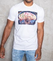 טי שרט  T - AKASHI LOGO צבע לבן PARTY