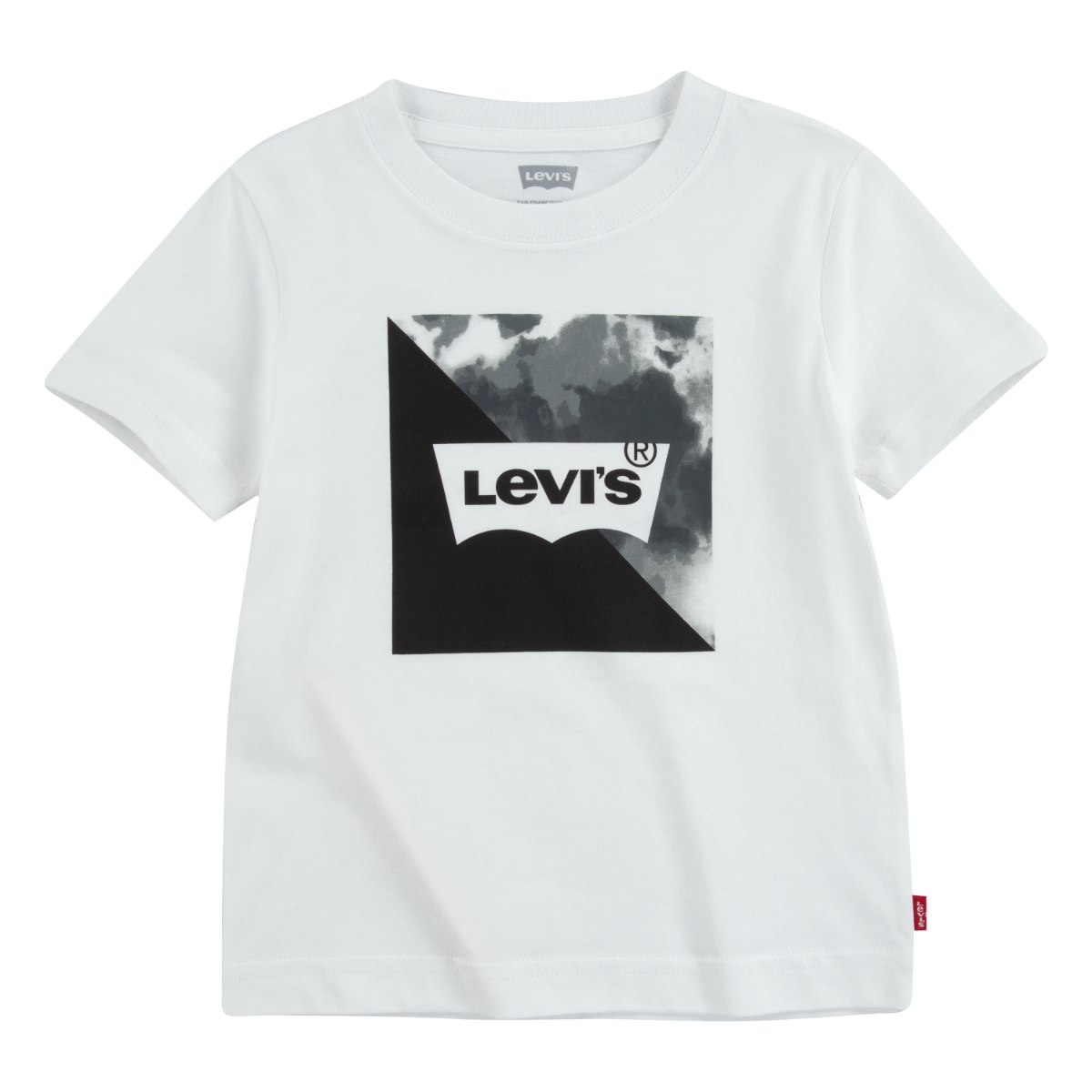 חולצה לבנה לוגו טאי דאי LEVIS שחור - 1-13 שנים