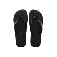 כפכפי הוויאנס גברים לוגו פילט שחור/טורקיז