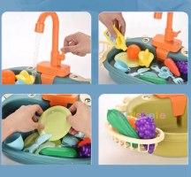 מטבח לילדים עם מים זורמים