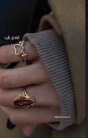 טבעת לב מיני זהב 14 קראט