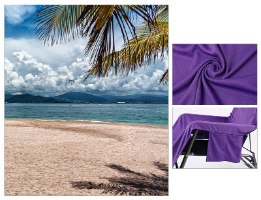 מגבת חוף ענקית מתקפלת לתיק נשיאה