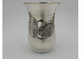 כוס קידוש כסף טהור דגם עלה