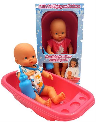 בובה עושה פיפי+ אמבטיה
