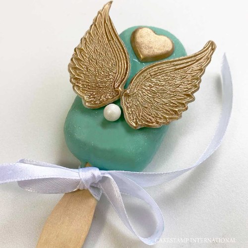 תבנית כנפי מלאך קטנות לקישוט מגנום  וקינוחים| תבנית  לקישוט מארז מתוק 2021 חדש מאתי דבש