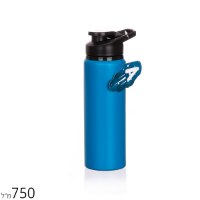 בקבוק ספורט אלומיניום 750 מ"ל ורוד/תכלת