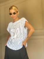 חולצת גופרה - לבן