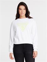 סוויטשירט לבן לוגו  GUESS